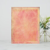 ヴィンテージピンクと金ゴールドスクラップブック紙 (スタンド正面)