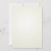 ヴィンテージピンクと黄色のフローラハートの卒業 招待状 (裏面)