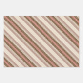 ヴィンテージピンクのクリスマス ラッピングペーパーシート (正面3)