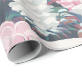 ヴィンテージピンクのクリスマス ラッピングペーパー (ロールコーナー)