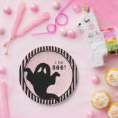 ヴィンテージピンクのダマスク| ハロウィーンバット ブライダルシャワー ペーパープレート (パーティー)