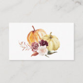 ヴィンテージピンクのトラックおむつラッフル秋ベビーシャワー エンクロージャーカード (裏面)