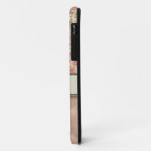 ヴィンテージピンクのバラと大理石とモノグラム Case-Mate iPhoneケース (裏面/左)