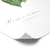 ヴィンテージピンクのバライラストレーションポスター ポスター (角)