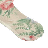 ヴィンテージピンクのバラ花模様モノグラム カッティングボード (角)