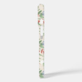 ヴィンテージピンクのバラ花模様モノグラム Case-Mate iPhoneケース (裏面 / 左)