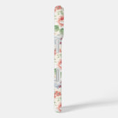 ヴィンテージピンクのバラ花模様モノグラム Case-Mate iPhoneケース (裏面 / 右)