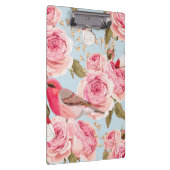 ヴィンテージピンクのバラ |フラワークリップボード クリップボード (右)