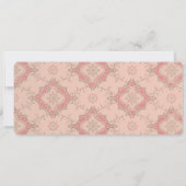 ヴィンテージピンクのパーソナライズ可能な名刺ブックマーク (裏面)