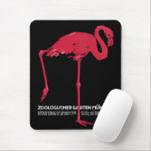 ヴィンテージピンクのフラミンゴの鳥ドイツ・ミュンヘン動物園 マウスパッド (マウス)