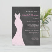 ヴィンテージピンクのブライダルシャワーの招待状 招待状 (スタンド正面)