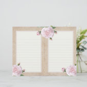 ヴィンテージピンクのローズジャーナルページ (スタンド正面)