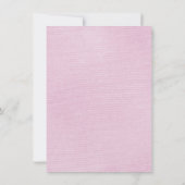 ヴィンテージピンクの口ひげBash 招待状 (裏面)