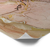 ヴィンテージピンクの水色 ポスター (角)