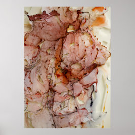 ヴィンテージピンクの水色 ポスター