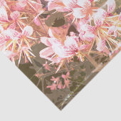 ヴィンテージピンクの花の写真カスタムデカップ 薄葉紙 (詳細)