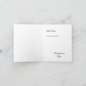 ヴィンテージピンクの花の花嫁の提案 招待状 (内部)