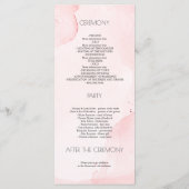 ヴィンテージピンクの花エレガントな結婚式のプログラム プログラム (裏面)