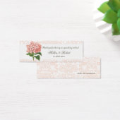 ヴィンテージピンクアジサイ結婚式の引き出物ラベル (デスク)