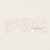 ヴィンテージピンクアジサイ結婚式の引き出物ラベル (裏面)