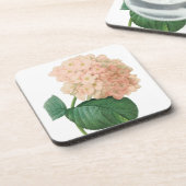 ヴィンテージピンクアジサイ・ホルテンシアフラワーバイルドゥート コースター (左側)