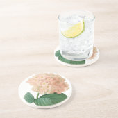 ヴィンテージピンクアジサイ・ホルテンシアフラワーバイルドゥート コースター (側面)