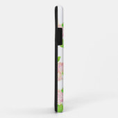 ヴィンテージピンクアルベルティンバラパターンの白 Case-Mate iPhoneケース (裏面/右)