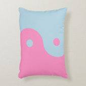 ヴィンテージピンクアンドブルー陰陽 アクセントクッション (正面(垂直))