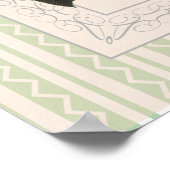 ヴィンテージピンクアンドホワイトカメリアシャビーエレガンス ポスター (角)