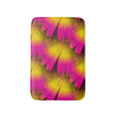 ヴィンテージピンクイエローデイジー バスマット (正面縦)