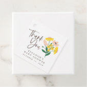 ヴィンテージピンクイエローフローラカスタムベビーありがとう フェイバータグ (インサイチュ)