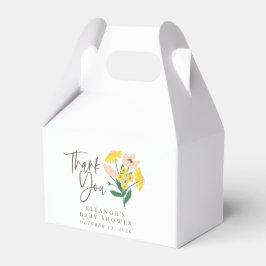 ヴィンテージピンクイエローフローラカスタムベビーありがとう フェイバーボックス