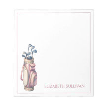 ヴィンテージピンクウォーターカラーゴルフクラブパーソナライズされた