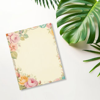 ヴィンテージピンクオレンジバラスクラップブック紙