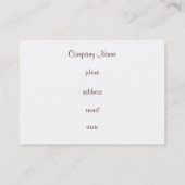 ヴィンテージピンクカップケーキ名刺 名刺 (裏面)