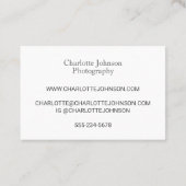 ヴィンテージピンクカメラの水色 名刺 (裏面)