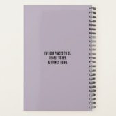 ヴィンテージピンクキャデラックカーガイ プランナー手帳 (裏面)