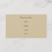 ヴィンテージピンクキャンディストライプズの名刺 名刺 (裏面)