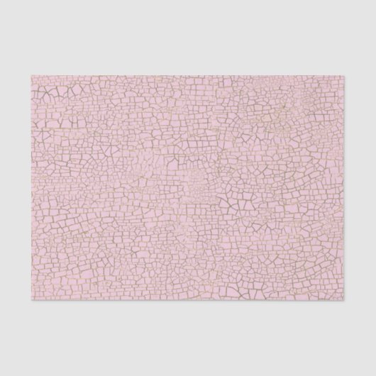 ヴィンテージピンククラックルテクスチャデコパージ 薄葉紙 (正面)