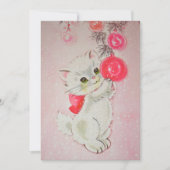 ヴィンテージピンククリスマスキタン シーズンカード (正面)