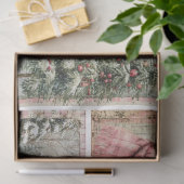 ヴィンテージピンククリスマス2 薄葉紙 (ギフト)