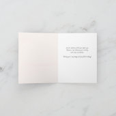 ヴィンテージピンククリームタンバラ誕生日カード カード (内部)