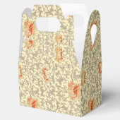 ヴィンテージピンクグレー植物学フローラ フェイバーボックス (オープン)