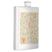 ヴィンテージピンクグレー植物学フローラ フラスク (右)