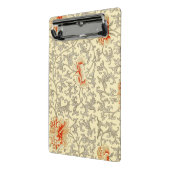 ヴィンテージピンクグレー植物学フローラ ミニクリップボード (アングル2)