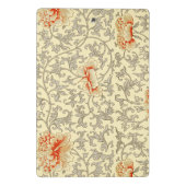 ヴィンテージピンクグレー植物学フローラ ミニクリップボード (裏面)