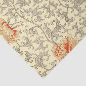 ヴィンテージピンクグレー植物学フローラ 薄葉紙 (詳細)