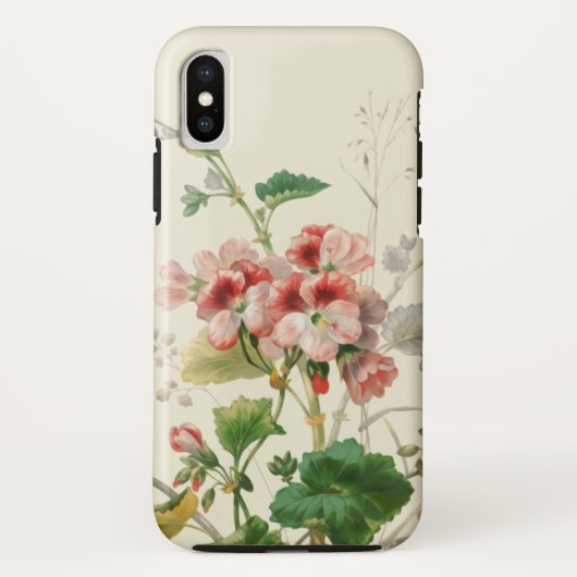 ヴィンテージピンクゲラニウム Case-Mate iPhoneケース (裏面)