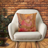 ヴィンテージピンクゴールデンクリスチャンエンジェル クッション