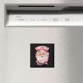 ヴィンテージピンクサンタクロースピンククリスマスビーブパハ マグネット (インサイチュ (食洗機))